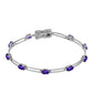 Pulsera de Plata con Amatista de Marruecos