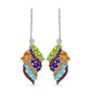 Pendientes de Plata con Amatista de Marruecos y Peridoto de Changbai