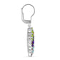Pendientes de Plata con Amatista de Marruecos y Peridoto de Changbai