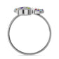 Anillo de Plata con Amatista de Marruecos y Citrino de los Montes Urales