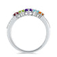 Anillo de Plata con Amatista de Marruecos y Peridoto de Changbai