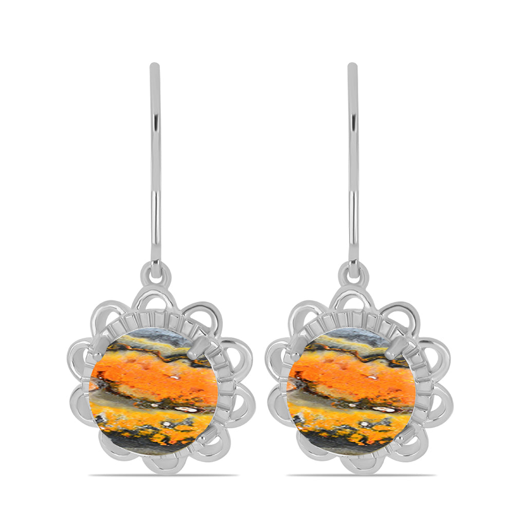 Pendientes de Plata con Jasper de Bumble Bee