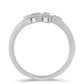 Anillo de Plata con Moisanita azul real certificado y cultivado en laboratorio