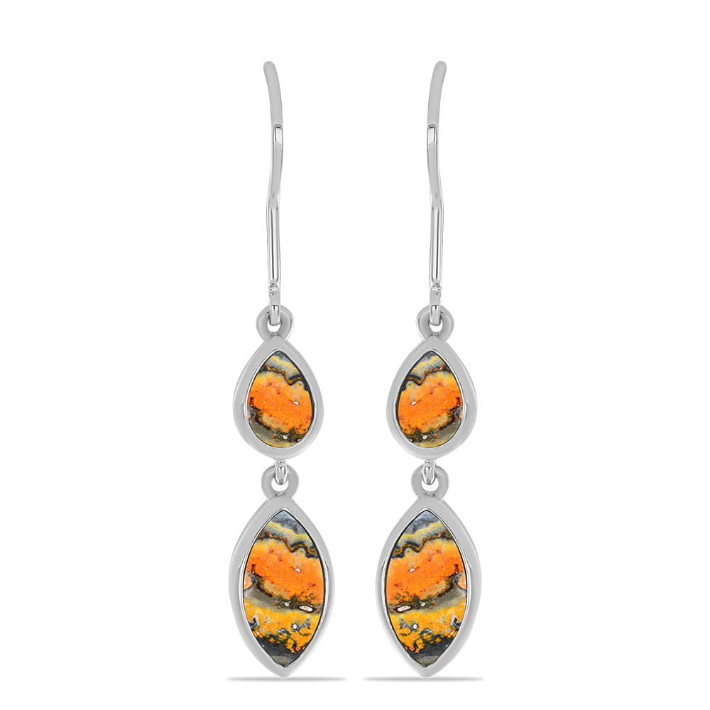 Pendientes de Plata con Jasper de Bumble Bee 1 