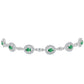Pulsera de Plata con Alejandrita natural y Topacio Blanco
