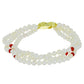 Pulsera de Plata Bañada en Oro con Perla de Agua Dulce y Rubí de Madagascar