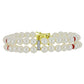 Pulsera de Plata Bañada en Oro con Perla de Agua Dulce y Rubí de Madagascar