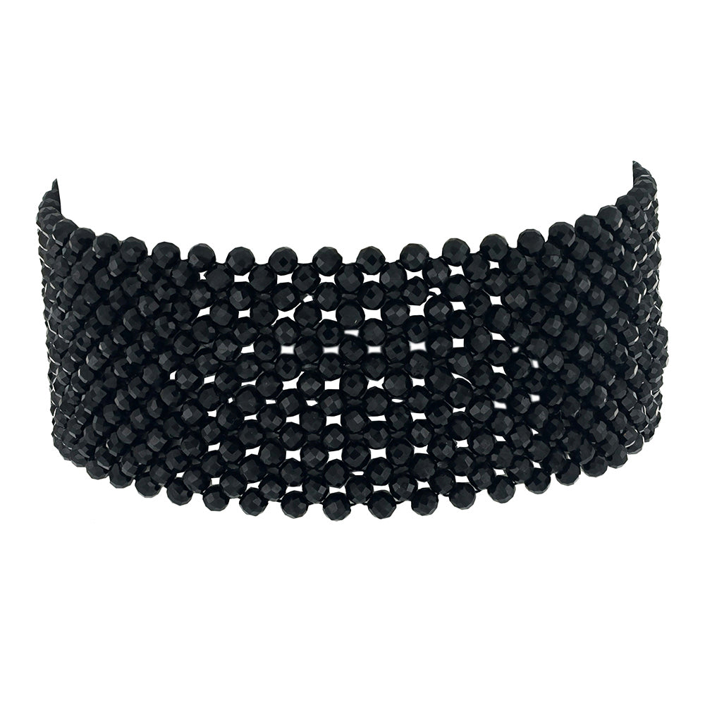 Pulsera de Plata Bañada en Oro con Espinela Negra 1 