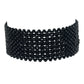 Pulsera de Plata Bañada en Oro con Espinela Negra