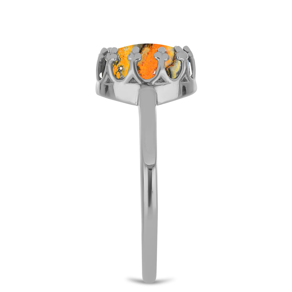 Anillo de Plata con Jasper de Bumble Bee
