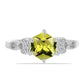Anillo de Plata con Topacio Limón y Topacio Blanco