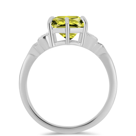 Anillo de Plata con Topacio Limón y Topacio Blanco