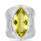 Anillo de Plata con Topacio Limón