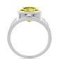 Anillo de Plata con Topacio Limón