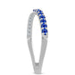 Anillo de Plata con Zafiro Azul Australiano y Topacio Blanco
