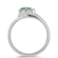 Anillo de Plata con Amatista Verde