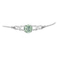 Pulsera de Plata con Amatista Verde