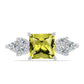 Anillo de Plata con Topacio Limón y Topacio Blanco
