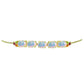 Pulsera de Plata Bañada en Oro con Ópalo Welo y Chakra Turmalina