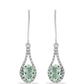 Pendientes de Plata con Amatista Verde