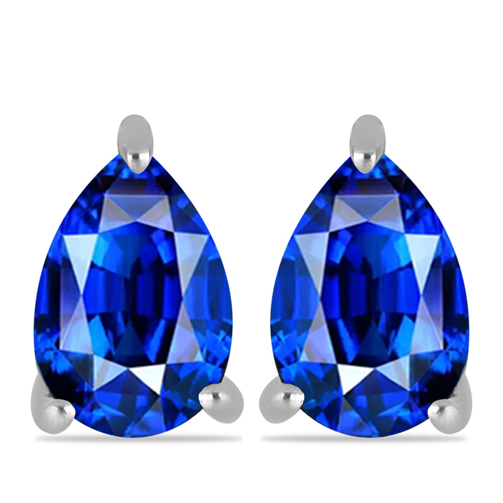 Pendientes de Plata con Zafiro Azul Australiano 1 