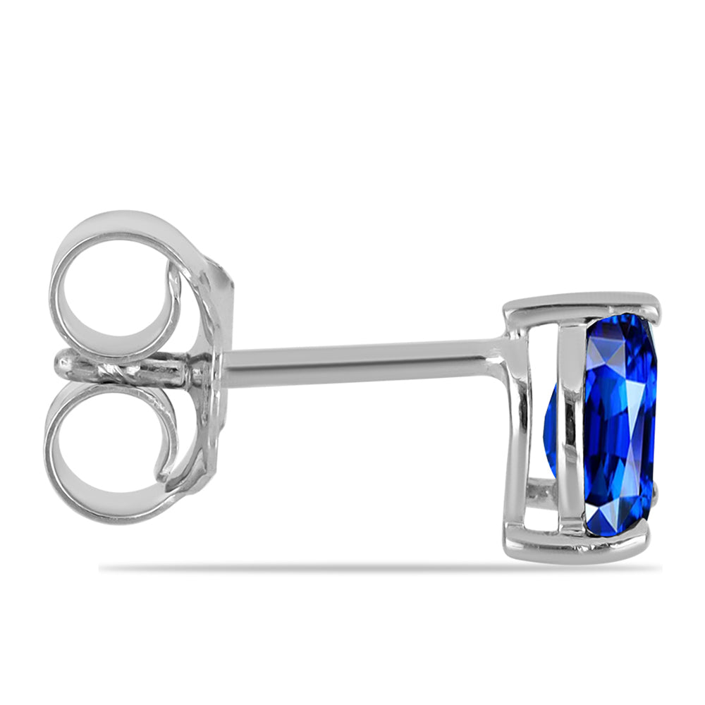 Pendientes de Plata con Zafiro Azul Australiano 2 