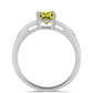 Anillo de Plata con Topacio Limón y Topacio Blanco