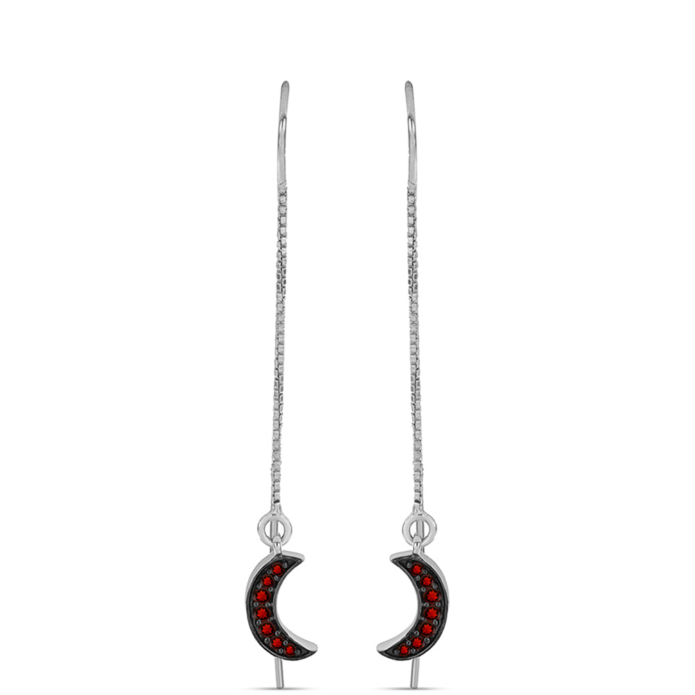 Pendientes de Plata con Granate Barton
