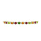 Pulsera de Plata Bañada en Oro con Chakra Turmalina y Topacio Blanco