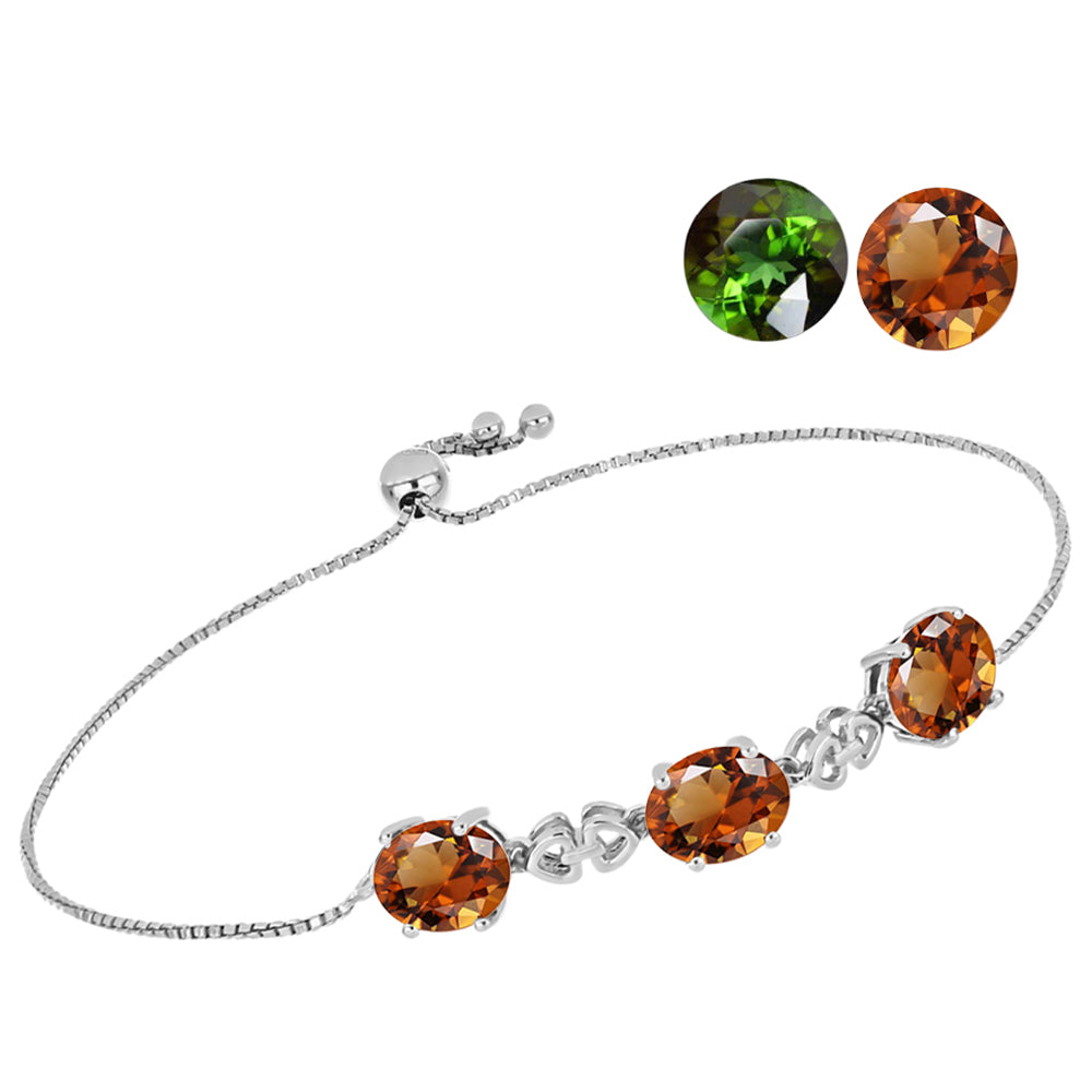 Pulsera de Plata con Zultanita de Anatolia certificado y cultivado en laboratorio 2 
