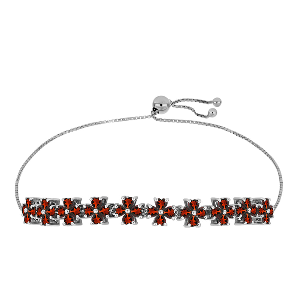 Pulsera de Plata con Granate Barton