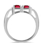 Anillo de Plata con Granate Barton y Topacio Blanco