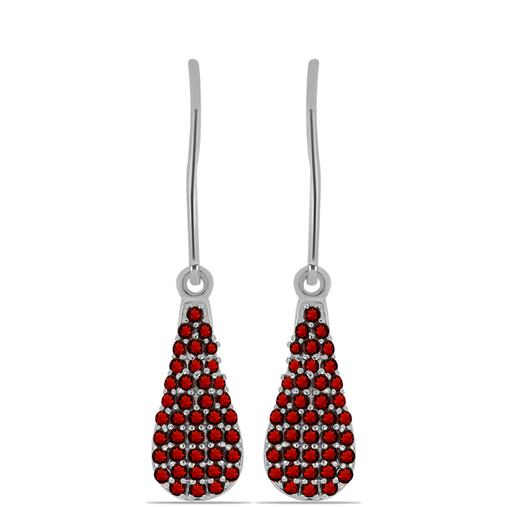 Pendientes de Plata con Granate Barton 1 
