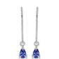 Pendientes de Plata con Tanzanita