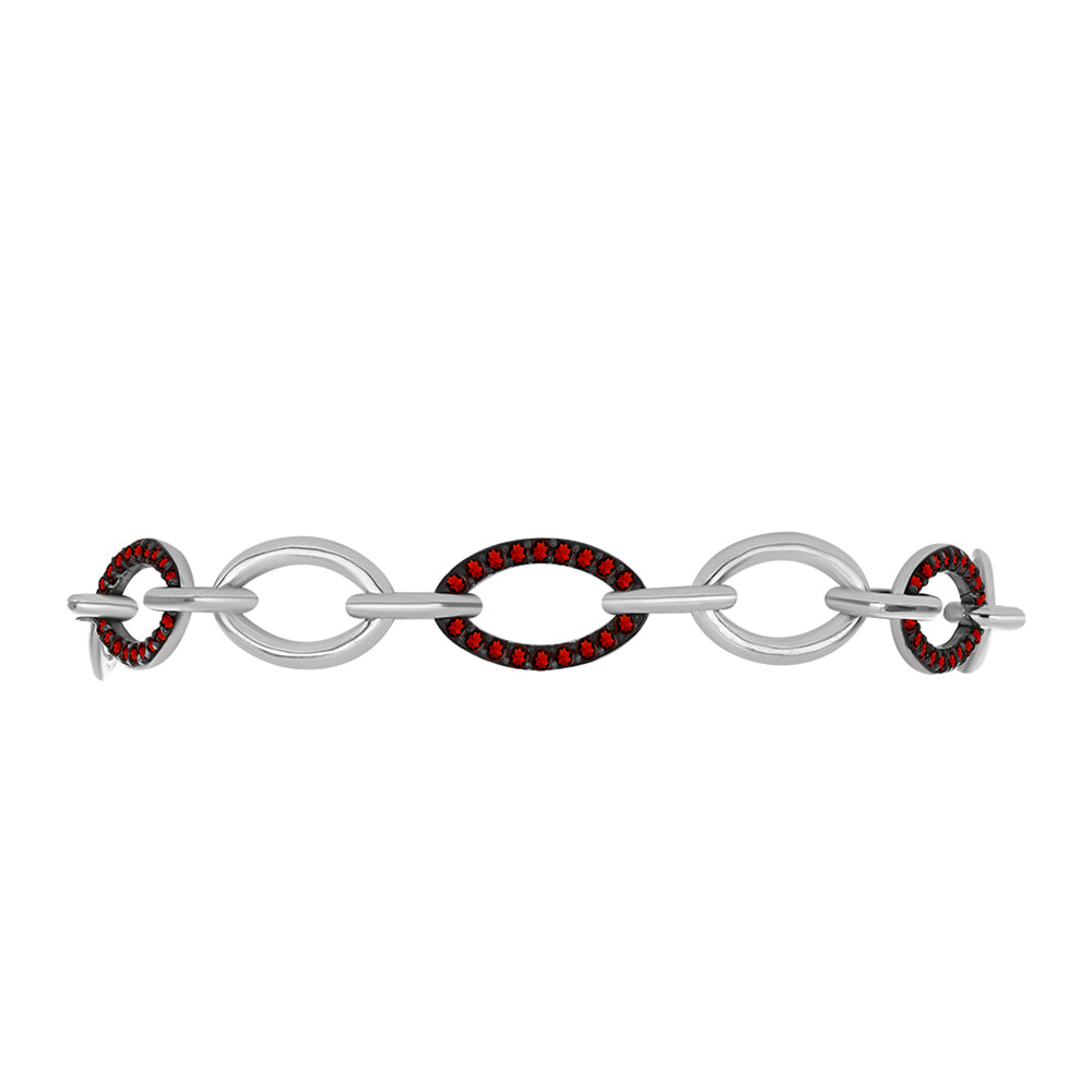Pulsera de Plata con Granate Barton