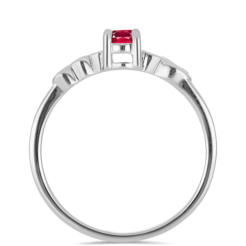 Anillo de Plata con Rubí de Madagascar 3 
