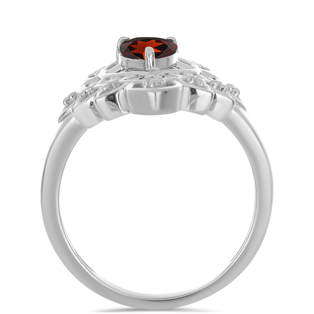 Anillo de Plata con Granate Barton 2 