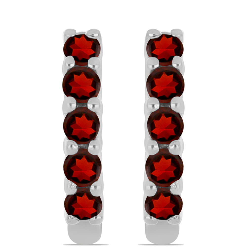 Pendientes de Plata con Granate Barton 1 