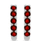 Pendientes de Plata con Granate Barton