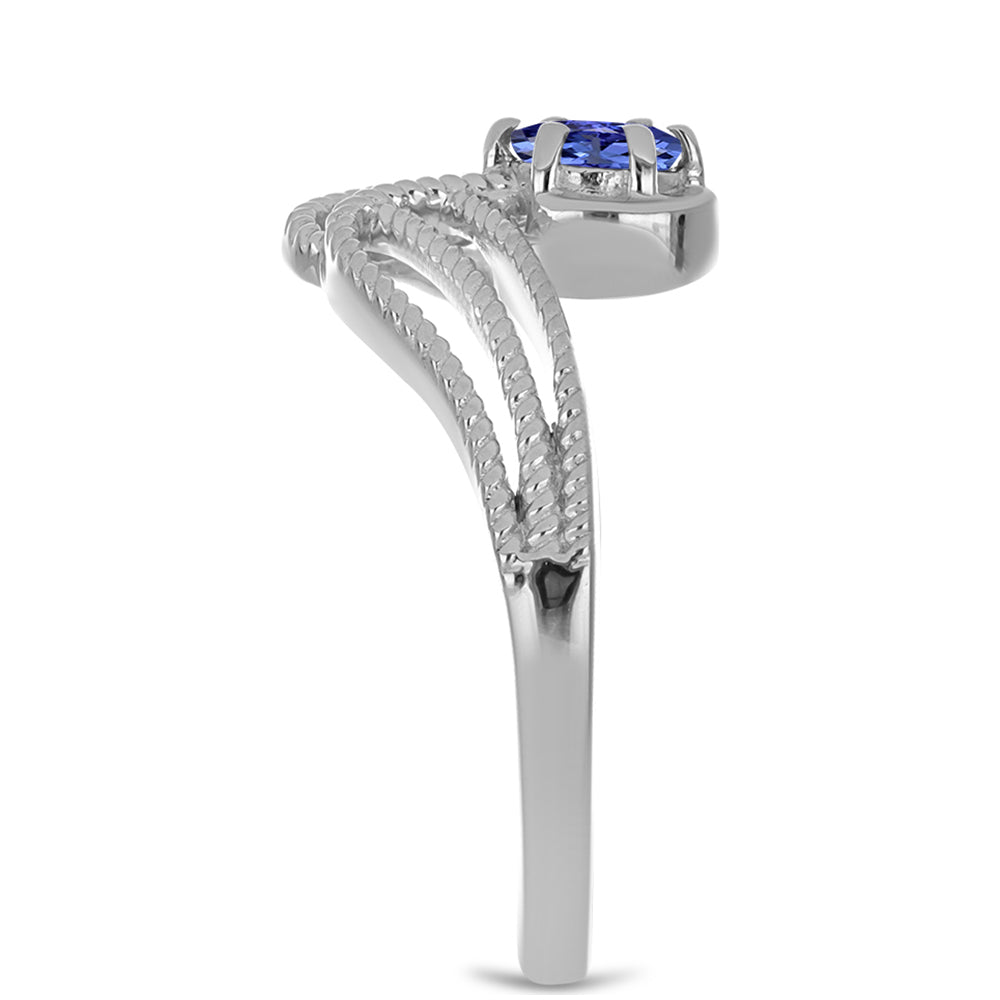 Anillo de Plata con Tanzanita 4 