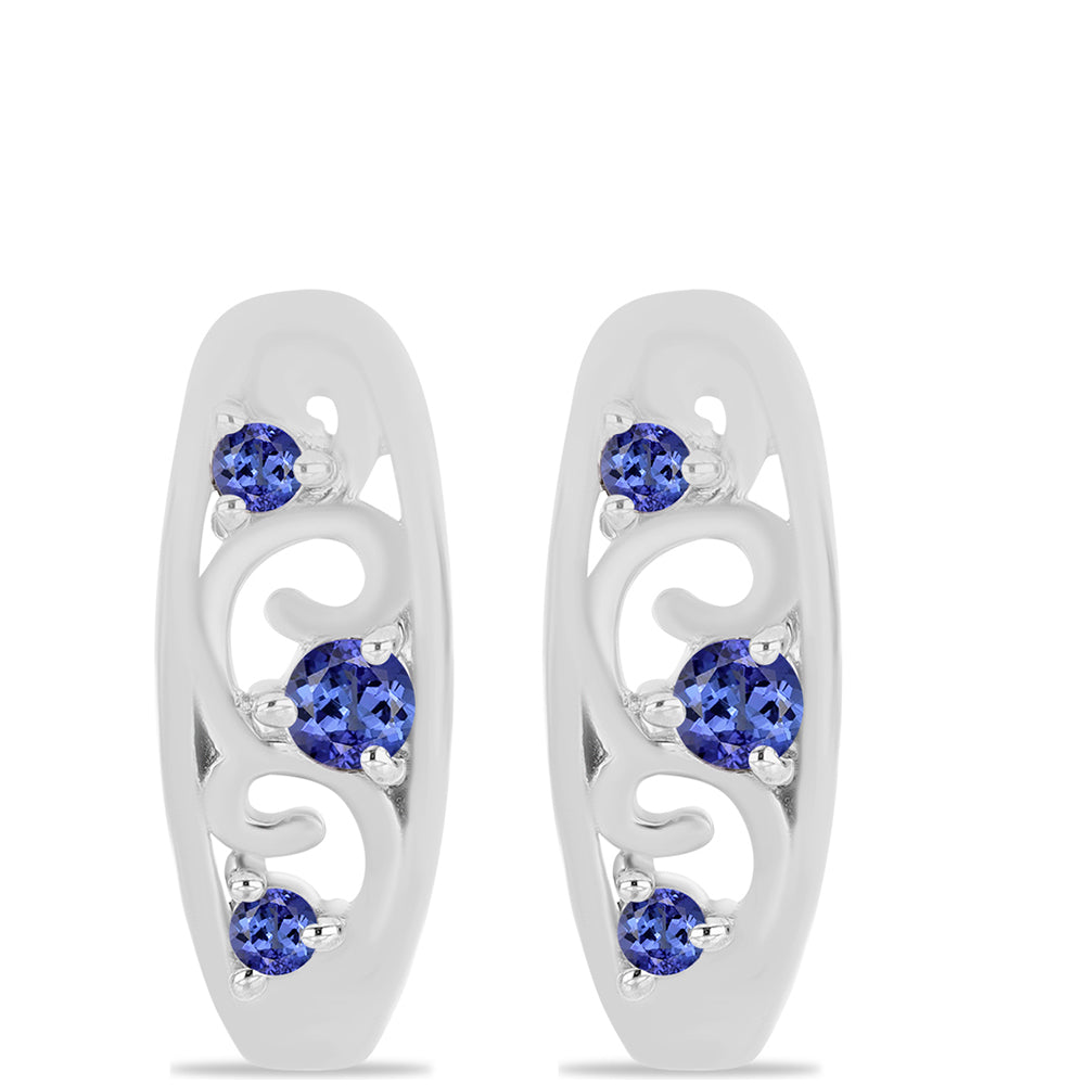 Pendientes de Plata con Tanzanita 1 