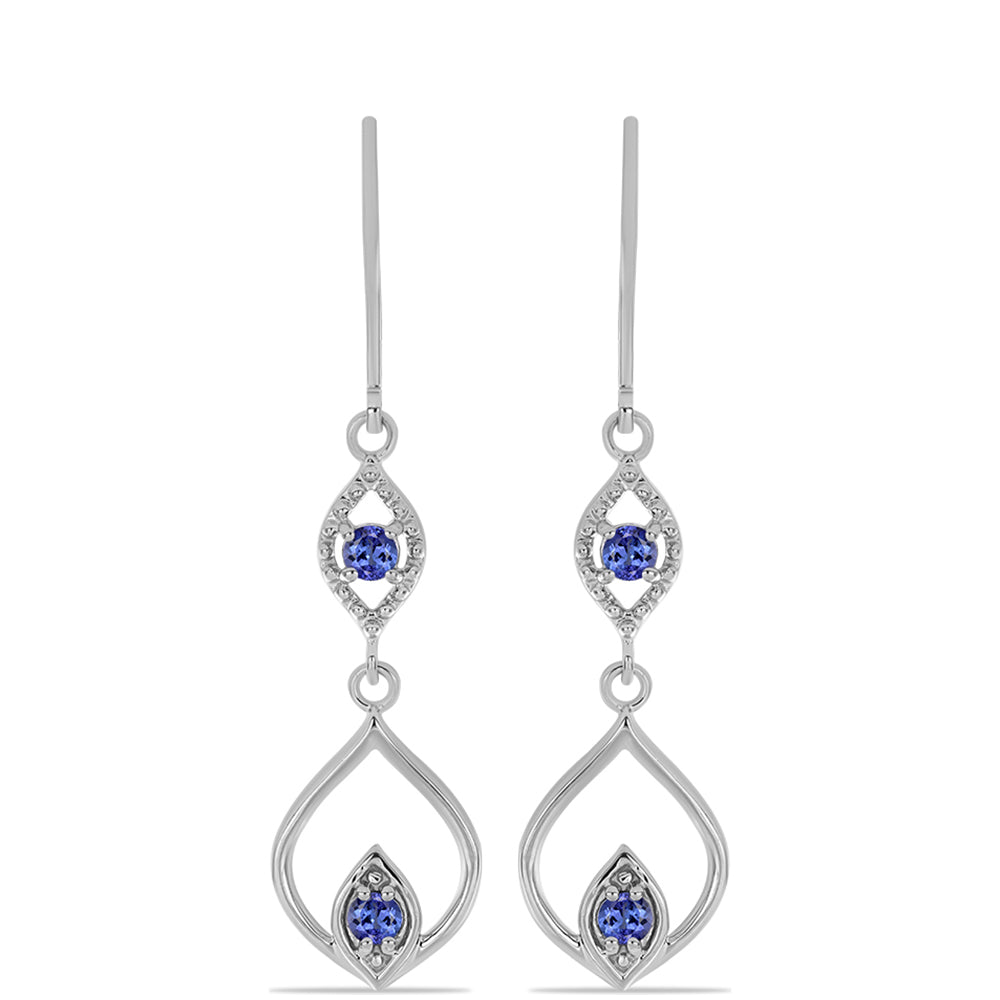 Pendientes de Plata con Tanzanita 1 