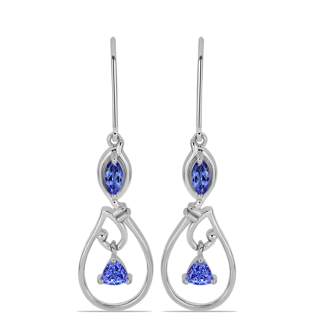 Pendientes de Plata con Tanzanita 1 