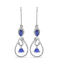 Pendientes de Plata con Tanzanita