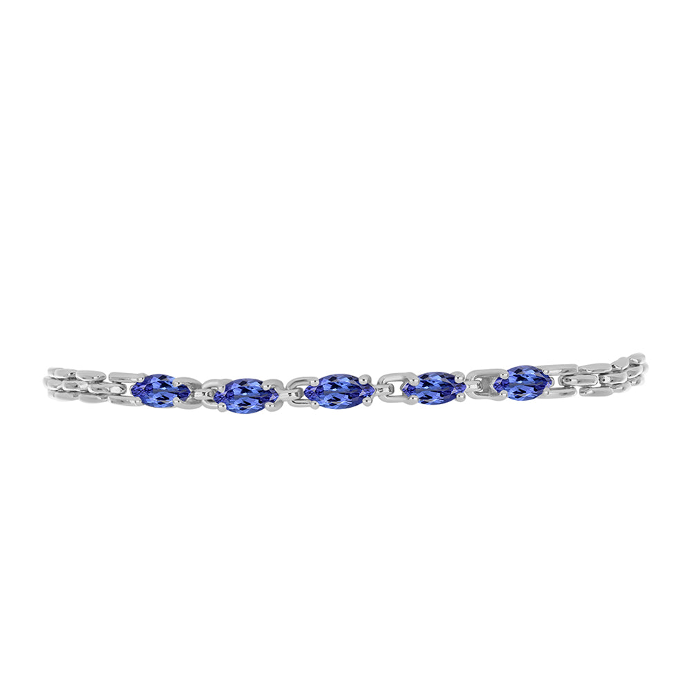 Pulsera de Plata con Tanzanita