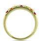 Anillo de Plata Bañada en Oro con Chakra Turmalina