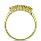 Anillo de Plata Bañada en Oro con Chakra Turmalina