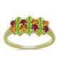 Anillo de Plata Bañada en Oro con Chakra Turmalina