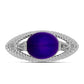 Anillo de Plata con Jade Púrpura