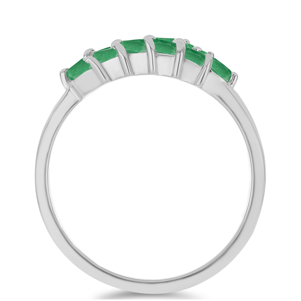 Anillo de Plata con Esmeralda de Brasil 2 